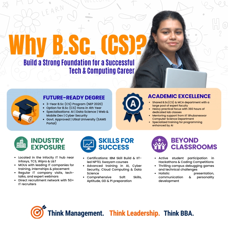 B.Sc Computer Science in Bhubaneswar Admission Highlight